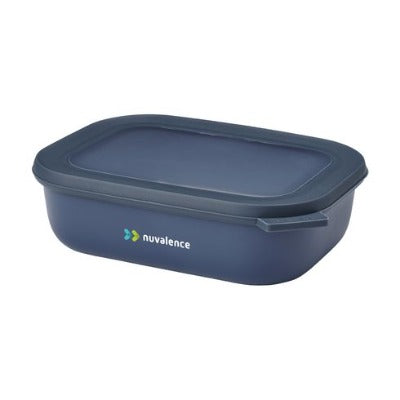 Branded Promotional MEPAL CIRQULA MULTI USE RECTANGULAR LUNCHBOX 1l in Navy Blue from Concept Incentives