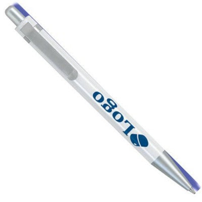 Branded Promotional BOSTON PEN in White Pen From Concept Incentives.