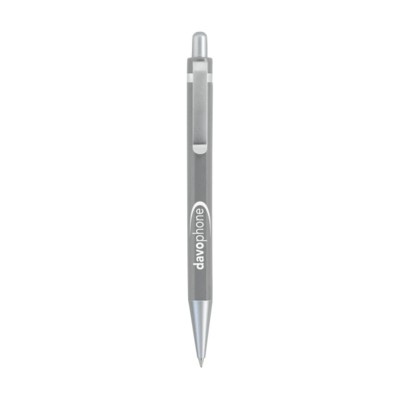 Branded Promotional BOSTON PEN in Grey Pen From Concept Incentives.