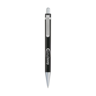 Branded Promotional BOSTON PEN in Black Pen From Concept Incentives.