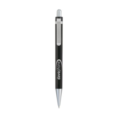 Branded Promotional BOSTON PEN in Black Pen From Concept Incentives.