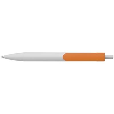 Branded Promotional STANDARD BALL PEN with Clip in Orange Pen From Concept Incentives.