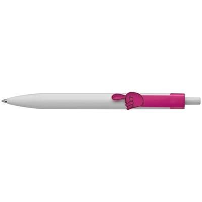 Branded Promotional FINGER POINTER BALL PEN in Pink Pen From Concept Incentives.