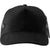 Branded Promotional COTTON TWILL & PLASTIC FIVE PANEL BASEBALL CAP in Black Baseball Cap From Concept Incentives.