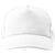 Branded Promotional COTTON TWILL & PLASTIC FIVE PANEL BASEBALL CAP in White Baseball Cap From Concept Incentives.