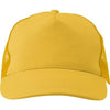 Branded Promotional COTTON TWILL & PLASTIC FIVE PANEL BASEBALL CAP in Yellow Baseball Cap From Concept Incentives.