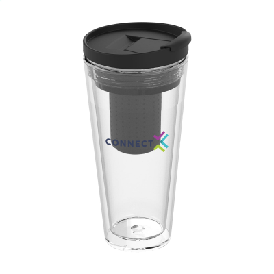 Branded Promotional TRANS TEA INFUSER 350ML DRINKING CUP from Concept Incentives