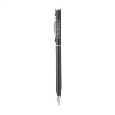 Branded Promotional DELGADO GLOSS PEN in Black Pen From Concept Incentives.