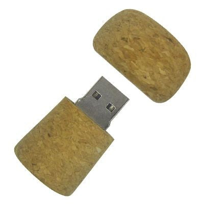 Branded Promotional CORK 1 USB FLASH DRIVE MEMORY STICK Memory Stick USB From Concept Incentives.