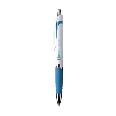 Branded Promotional SPARGO PEN in Light Blue Pen From Concept Incentives.