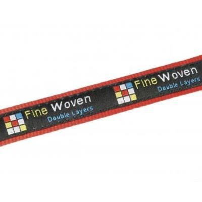 Branded Promotional 20MM FINE WOVEN & SATIN LANYARD Lanyard From Concept Incentives.