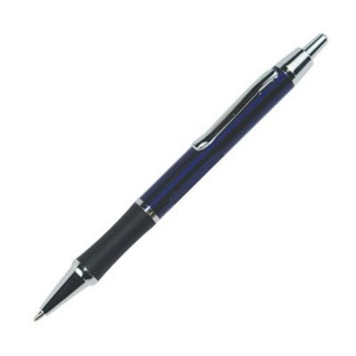 Branded Promotional DELTA GRIP BALL PEN in Blue Pen From Concept Incentives.