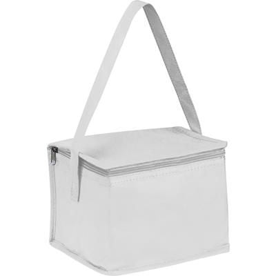 Branded Promotional NON WOVEN COOLING BAG NIEBY in White Cool Bag From Concept Incentives.