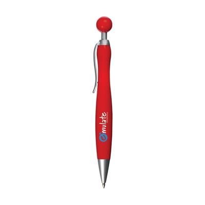 Branded Promotional JOLLY PEN RETRACTABLE BALL PEN in Red Pen From Concept Incentives.