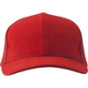 Branded Promotional HEAVY BRUSHED COTTON TWILL BASEBALL CAP in Red Baseball Cap From Concept Incentives.