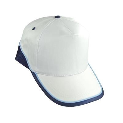 Branded Promotional 5 PANELS CHILDRENS BASEBALL CAP with Velcro Fastening Baseball Cap From Concept Incentives.