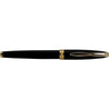 Branded Promotional CONSUL GT METAL ROLLERBALL PEN in Black & Silver Pen From Concept Incentives.