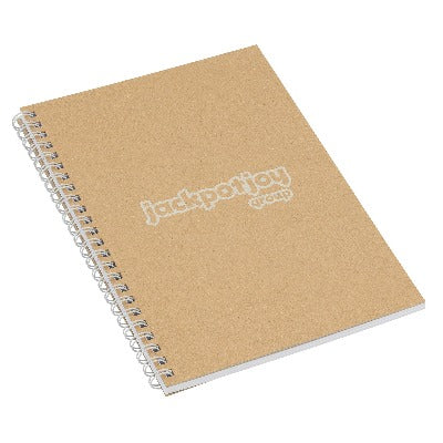 Branded Promotional GREEN & GOOD RECYCLED WIRE A4 NOTE BOOK Notebook from Concept Incentives