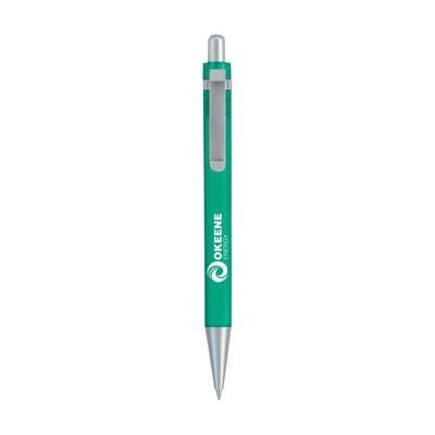 Branded Promotional BOSTON BALL PEN in Green Pen From Concept Incentives.