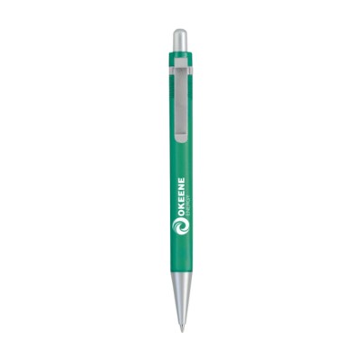 Branded Promotional BOSTON TRANS PEN in Green Pen From Concept Incentives.