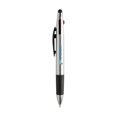 Branded Promotional TRIPLETOUCH PEN in Silver Pen From Concept Incentives.