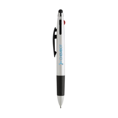 Branded Promotional TRIPLETOUCH PEN in White Pen From Concept Incentives.