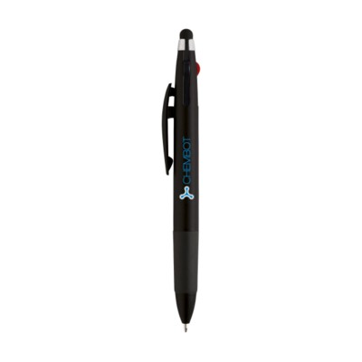 Branded Promotional TRIPLETOUCH PEN in Black Pen From Concept Incentives.