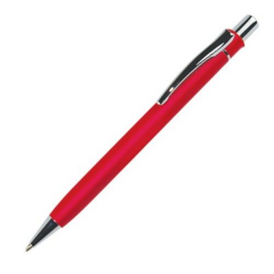 Branded Promotional VERVE METAL BALL PEN in Red Pen From Concept Incentives.