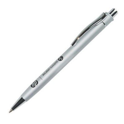 Branded Promotional VERVE METAL BALL PEN in Silver Pen From Concept Incentives.