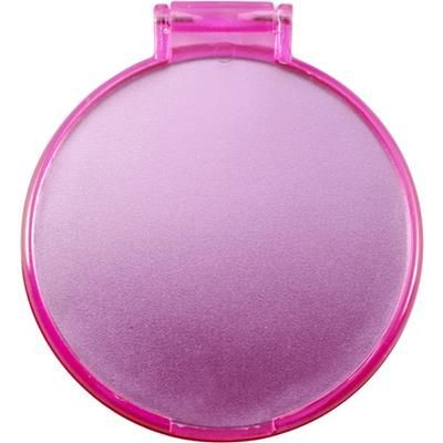 Branded Promotional SINGLE LADIES COMPACT MIRROR in Pink Mirror From Concept Incentives.