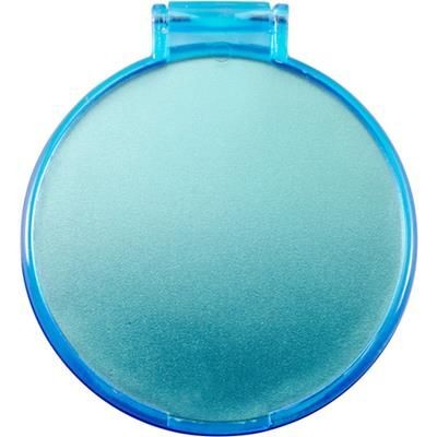 Branded Promotional SINGLE LADIES COMPACT MIRROR in Blue Mirror From Concept Incentives.