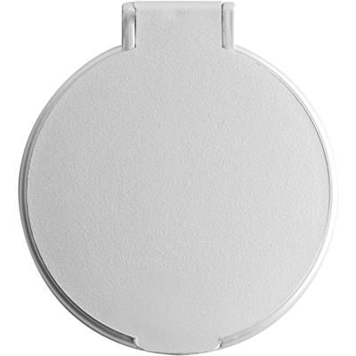 Branded Promotional SINGLE LADIES COMPACT MIRROR in Silver Mirror From Concept Incentives.