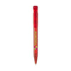 Branded Promotional STILOLINEA S45 CLEAR TRANSPARENT PEN in Transparent Red Pen From Concept Incentives.