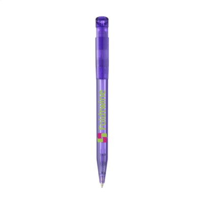 Branded Promotional STILOLINEA S45 CLEAR TRANSPARENT PEN in Transparent Purple Pen From Concept Incentives.