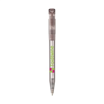 Branded Promotional STILOLINEA S45 CLEAR TRANSPARENT PEN in Transparent Grey Pen From Concept Incentives.