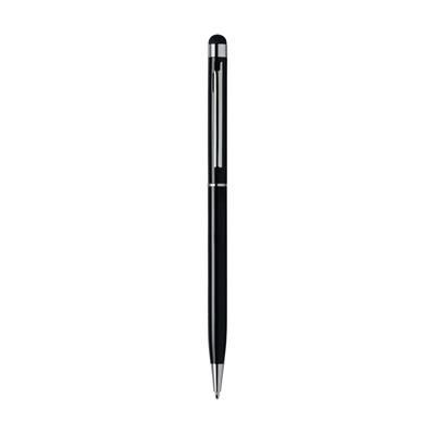 Branded Promotional STYLUS TOUCH BALL PEN in Black Pen From Concept Incentives.