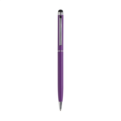 Branded Promotional STYLUSTOUCH PEN in Purple Pen From Concept Incentives.