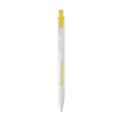 Branded Promotional NUVA PEN in Yellow Pen From Concept Incentives.