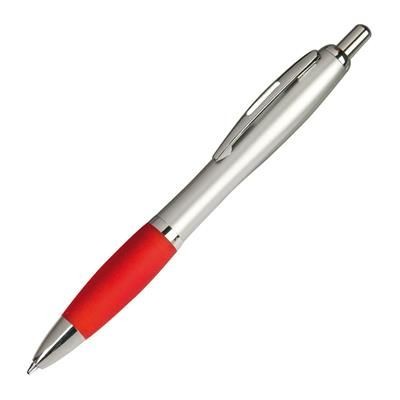 Branded Promotional ST PETERSBURG PLASTIC BALL PEN in Red Pen From Concept Incentives.