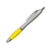 Branded Promotional ST PETERSBURG PLASTIC BALL PEN in Yellow Pen From Concept Incentives.