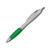 Branded Promotional ST PETERSBURG PLASTIC BALL PEN in Green Pen From Concept Incentives.