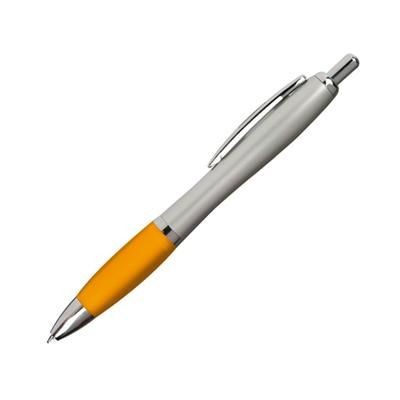 Branded Promotional ST PETERSBURG PLASTIC BALL PEN in Orange Pen From Concept Incentives.