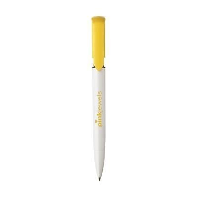 Branded Promotional S40-COLOUR PEN in Yellow Pen From Concept Incentives.