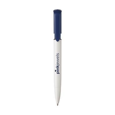 Branded Promotional S40-COLOUR PEN in Dark Blue Pen From Concept Incentives.