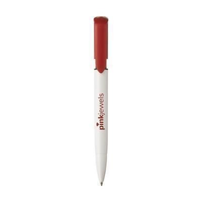 Branded Promotional S40-COLOUR PEN in Red Pen From Concept Incentives.