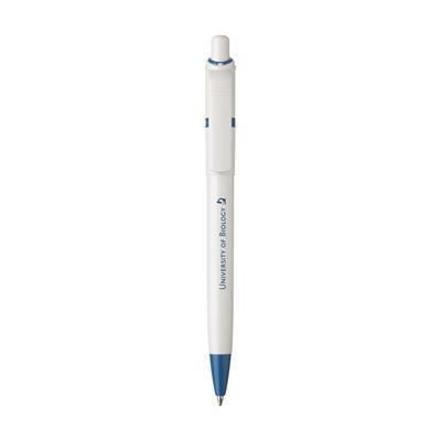 Branded Promotional STILOLINEA DUCAL PEN in Light Blue Pen From Concept Incentives.