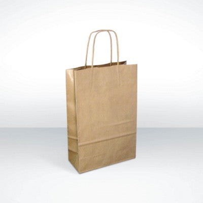Branded Promotional GREEN & GOOD A4 KRAFT PAPER BAG Carrier Bag From Concept Incentives.