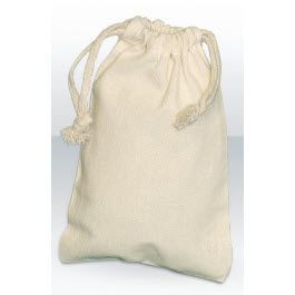 Branded Promotional GREEN & GOOD NATURAL COTTON SMALL DRAWSTRING POUCH Bag From Concept Incentives.