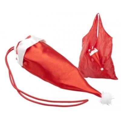 Branded Promotional FOLDING BAG HAT in Christmas Design Hat From Concept Incentives.