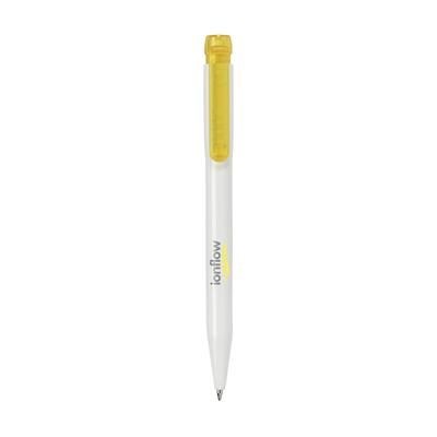 Branded Promotional STILOLINEA PIER MIX SPECIAL PEN in Yellow Pen From Concept Incentives.